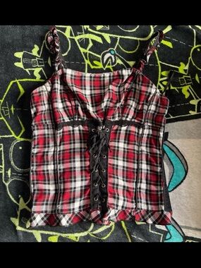 Tripp corset top tank top zip up plus size 2 has error READ DESCRIPTION